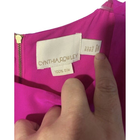 Cynthia Rowley Barbie Pink Silk Dress Size 2 - Picture 9 of 9